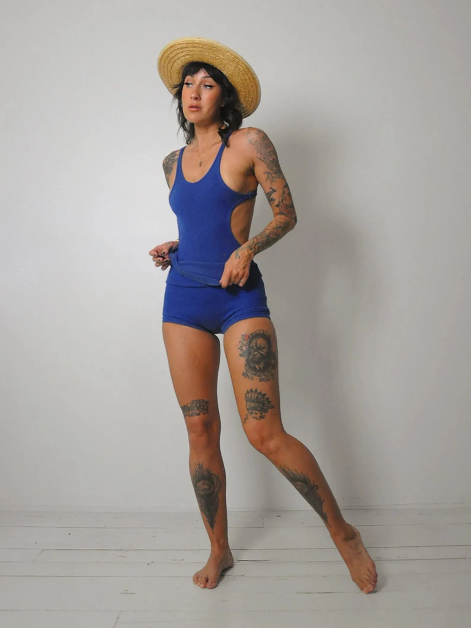 1920's JC Penny Co. Wool Swimsuit