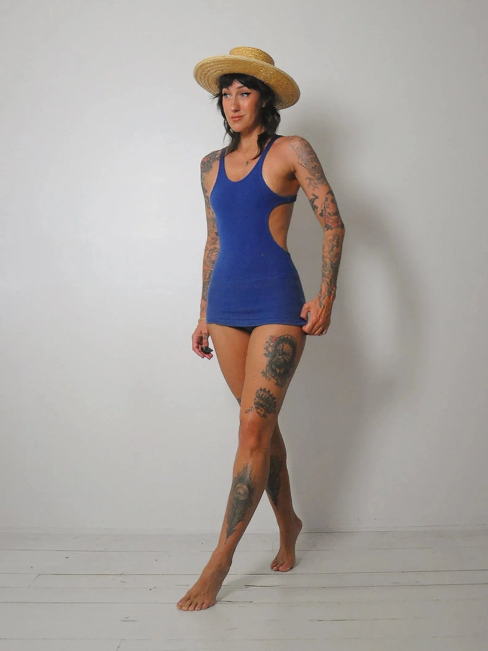 1920's JC Penny Co. Wool Swimsuit