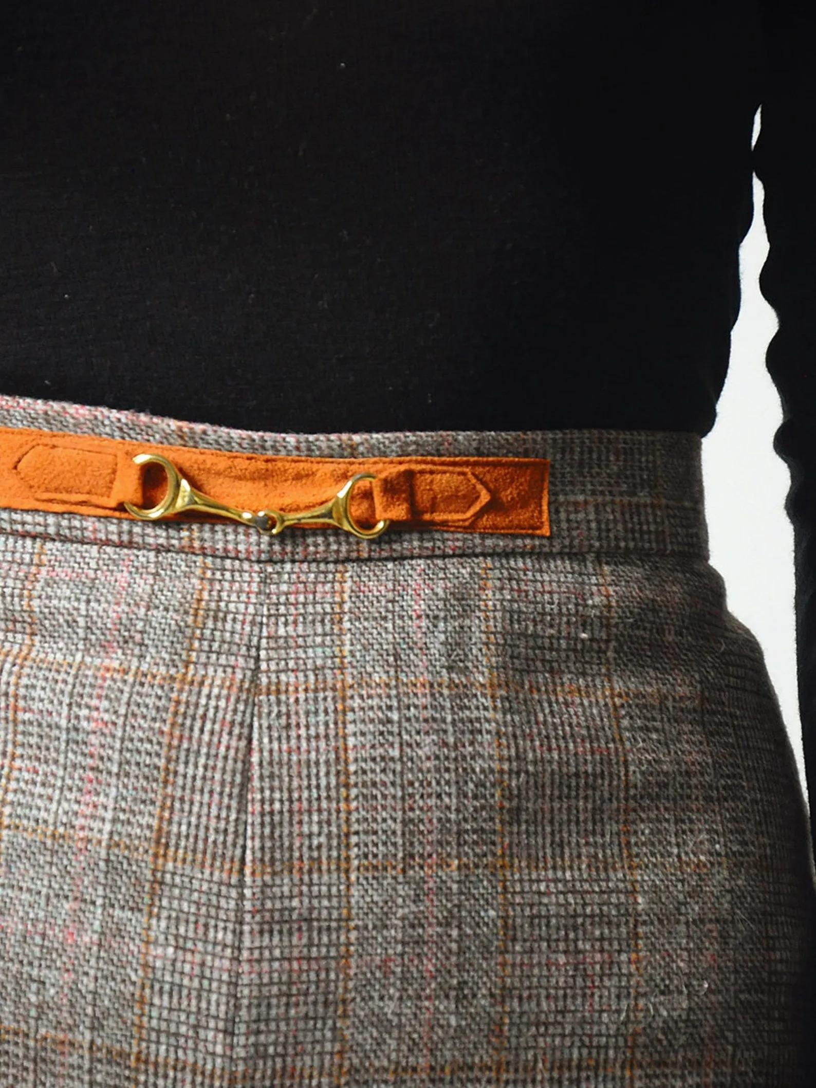 1970's Horsebit Tweed Trousers