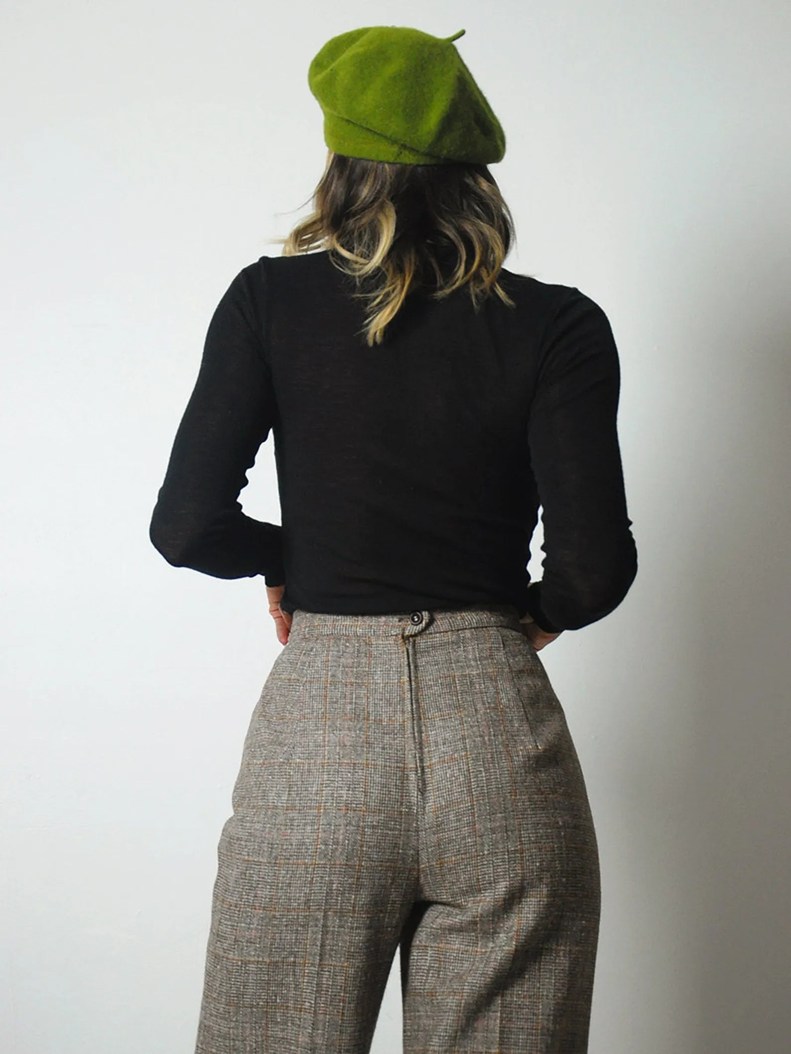 1970's Horsebit Tweed Trousers