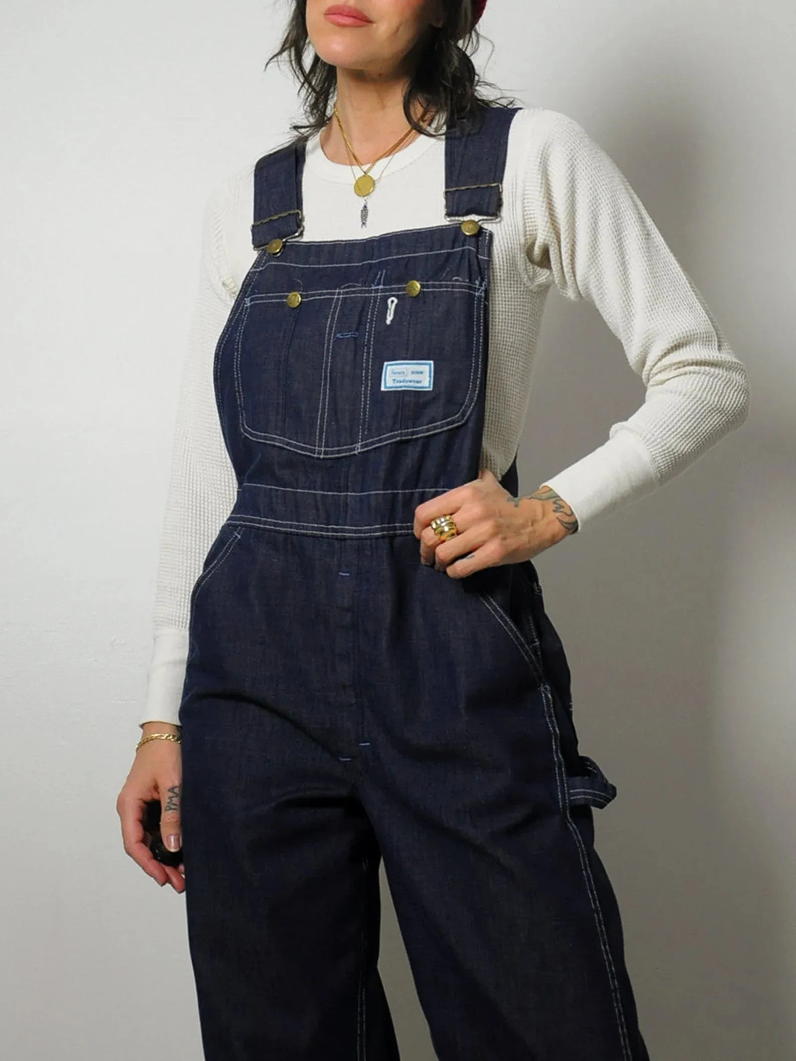 1970's Indigo Sears Overalls