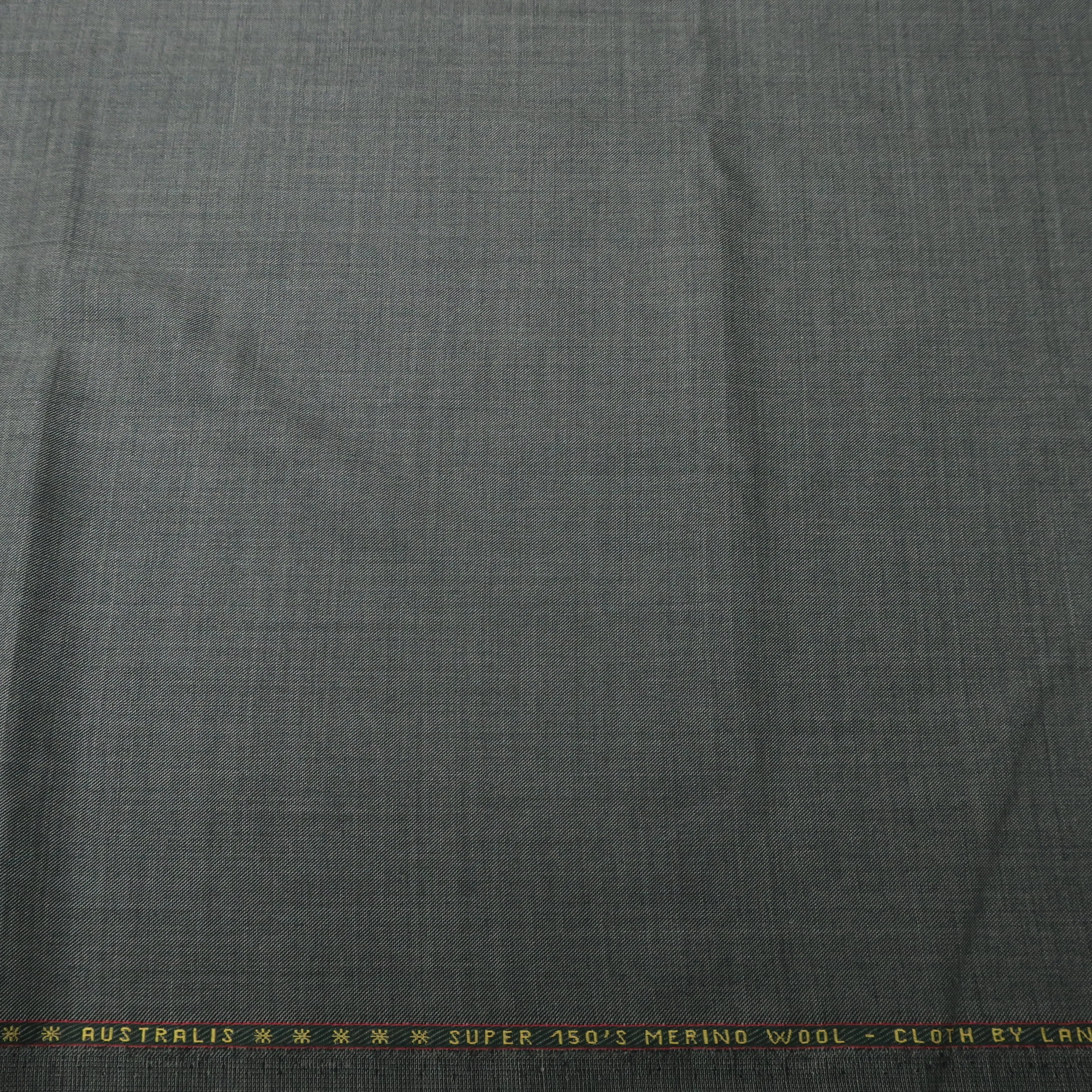 2 YDS Concord Gray Prince Of Wales Wool Loro Piana Fabric