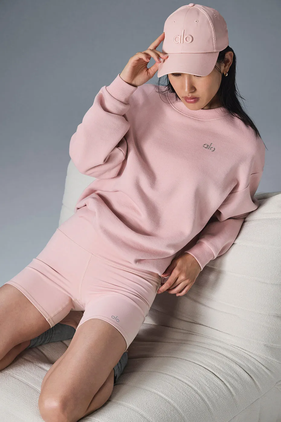 Accolade Crew Neck Pullover - Ballet Pink