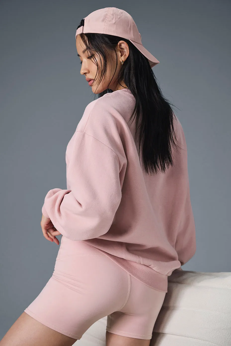 Accolade Crew Neck Pullover - Ballet Pink