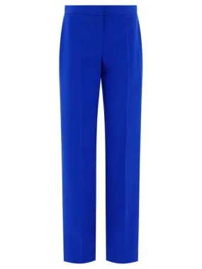 ALEXANDER MCQUEEN Blue Wool Trousers for Women in FW23 Collection