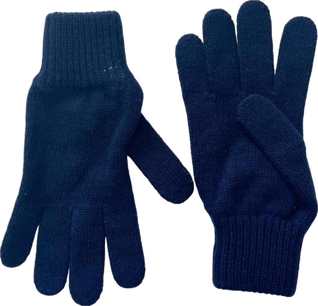 AS Monaco FC Navy Blue Knitted Gloves One Size