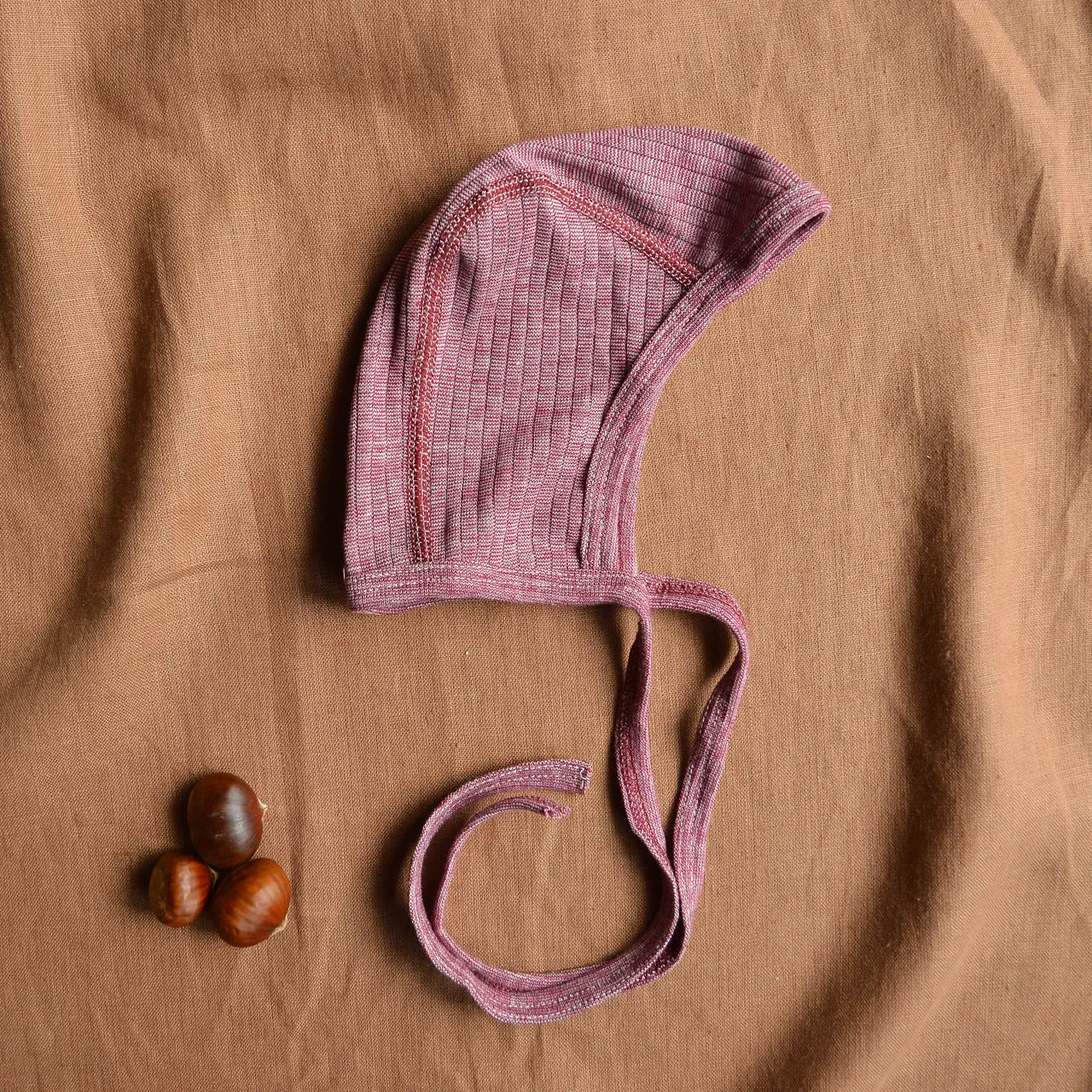 Baby Bonnet - Organic Cotton/Merino/Silk (0-2y)