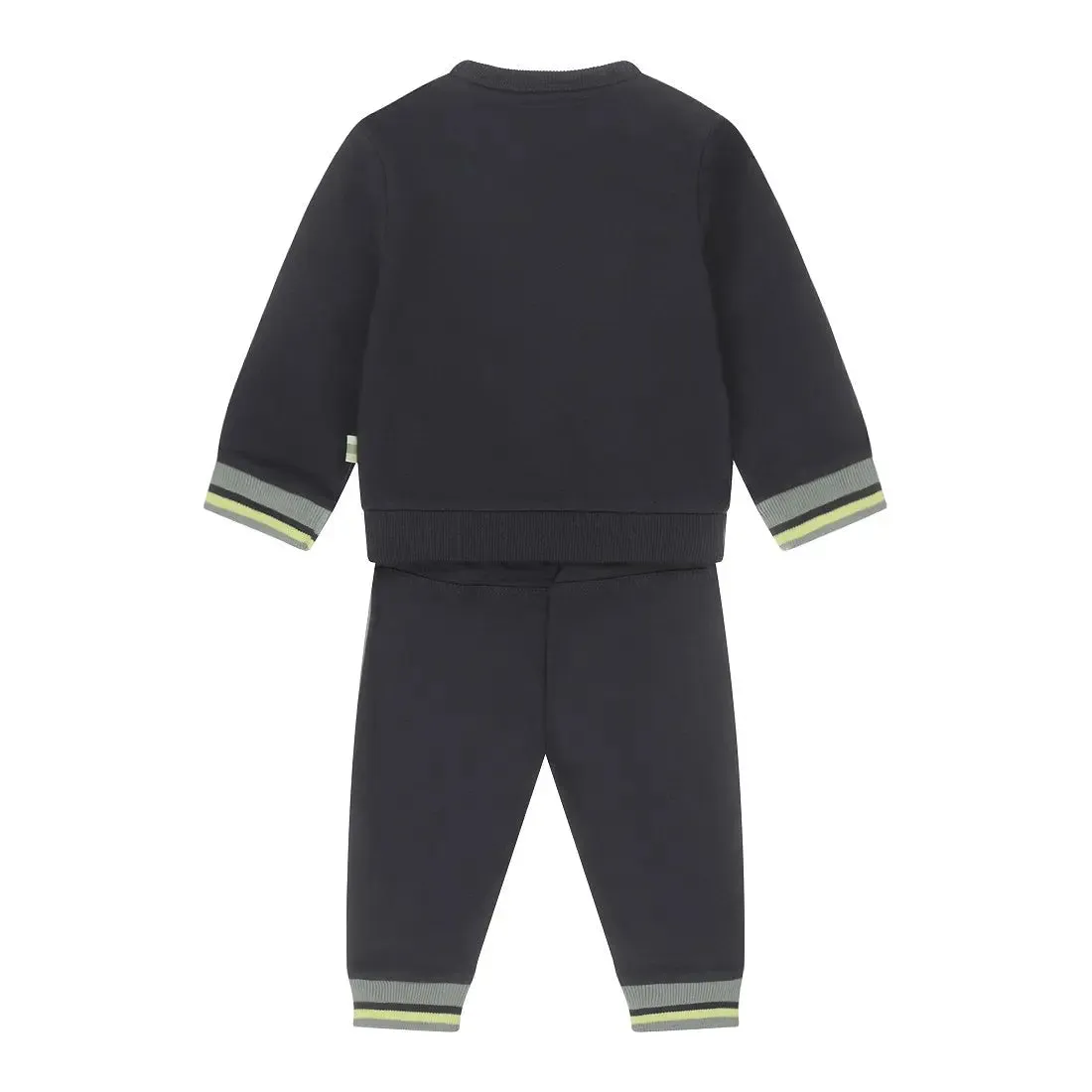 Baby Boys Sweatshirt And Sweatpants Set Graphite Blue Green | Dirkje