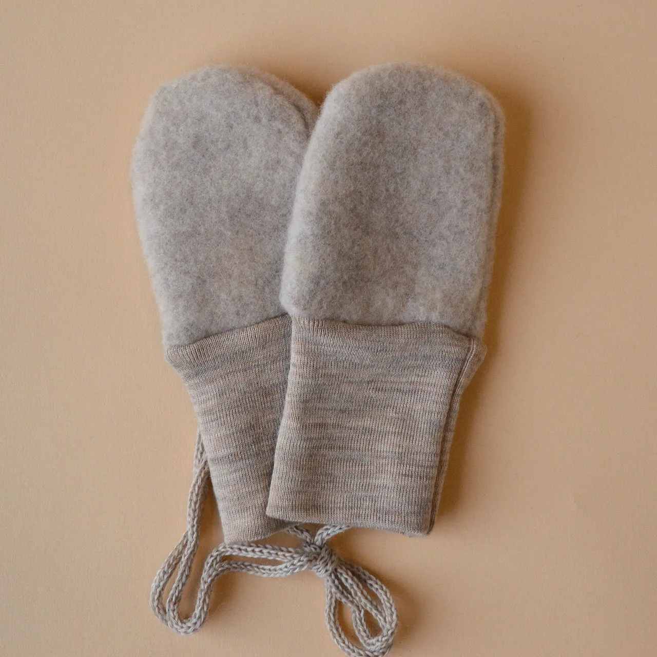 Baby Mittens in Organic Wool Fleece (0-18m)