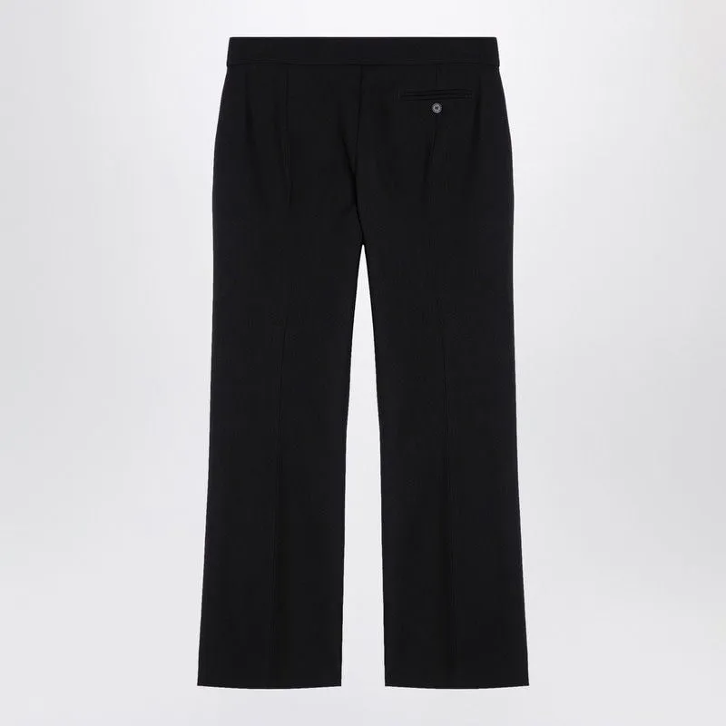 BLACK TAILORED TROUSERS IN WOOL