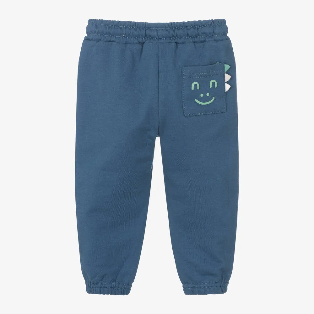 Blue Dino Pocket Sweatpants