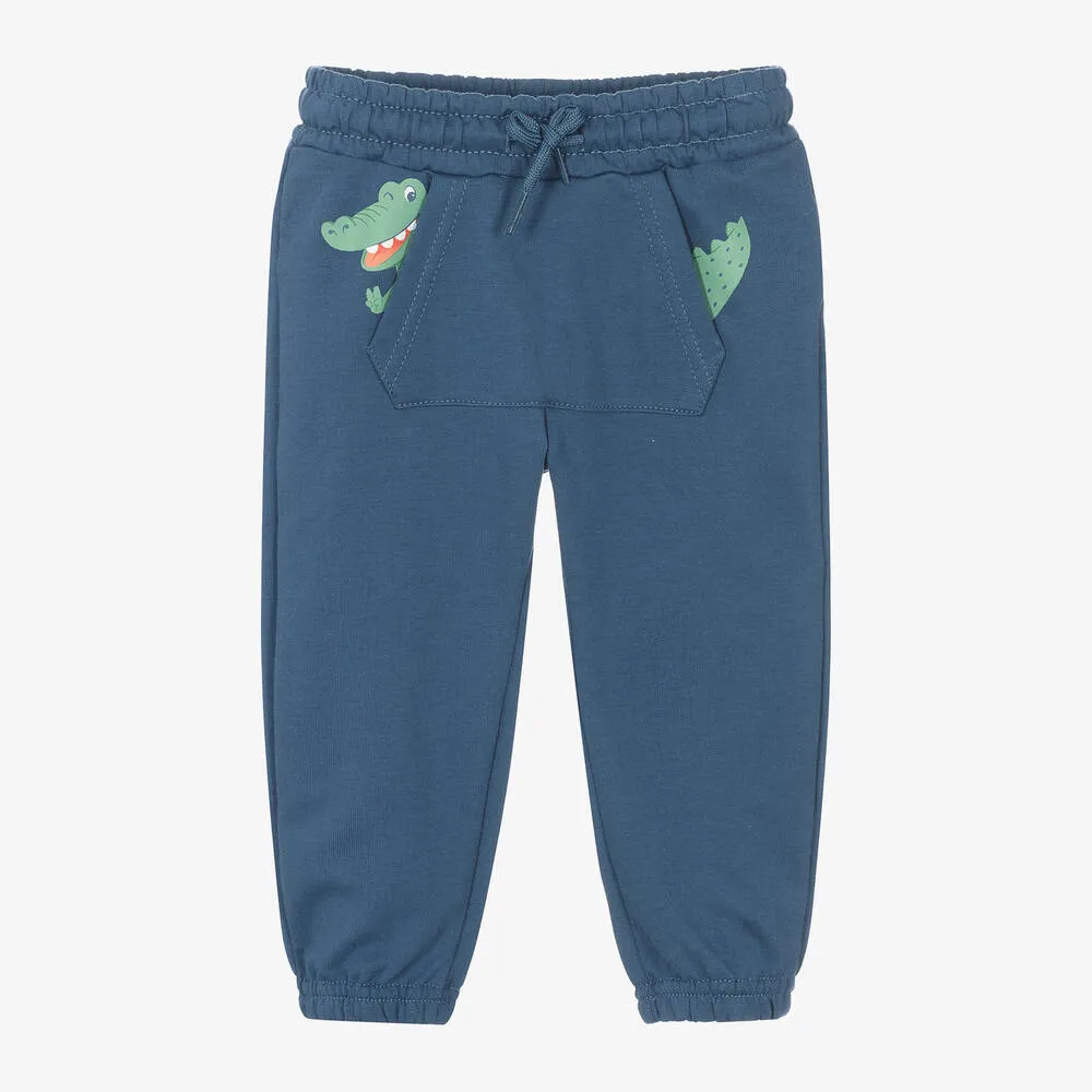 Blue Dino Pocket Sweatpants