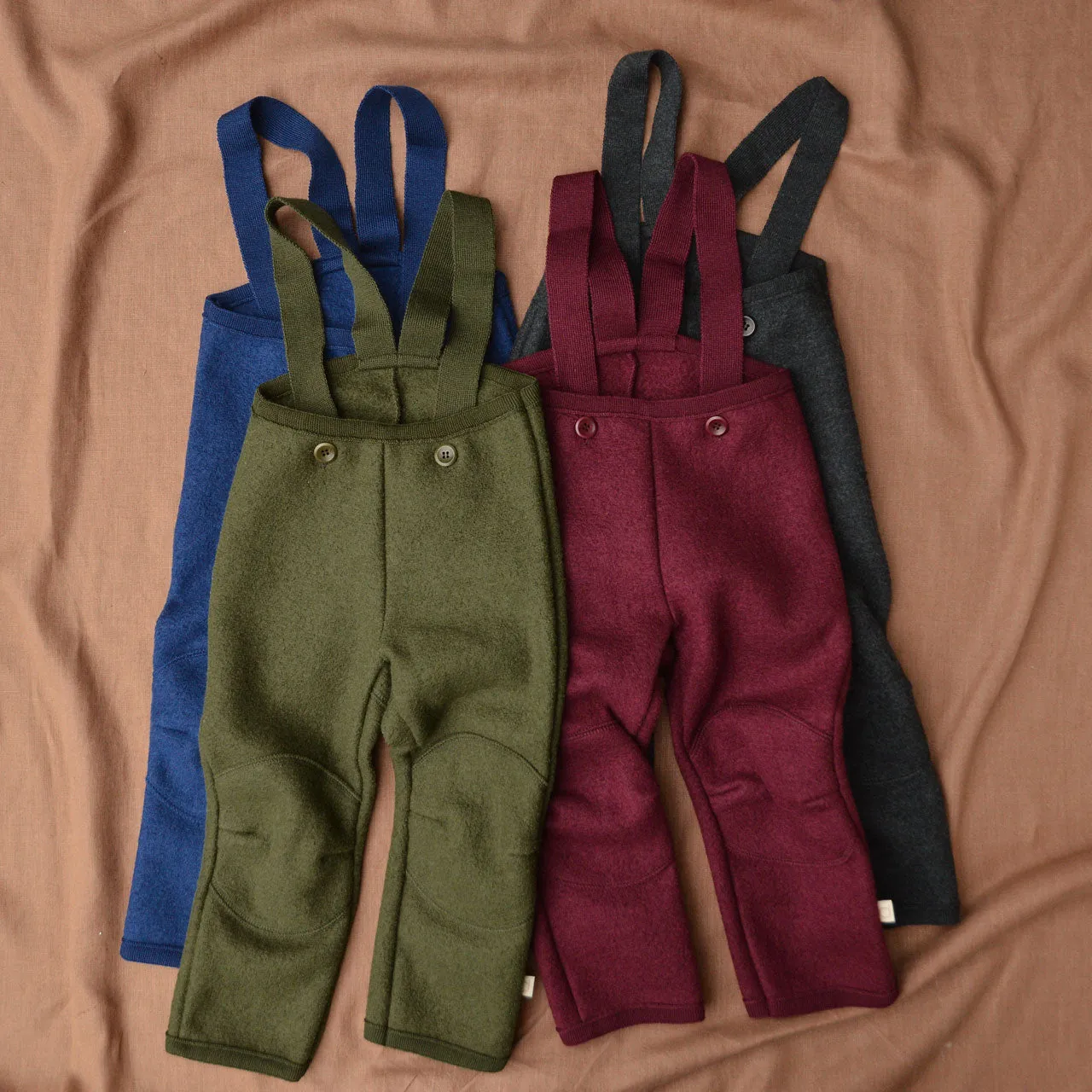 Boiled Wool Dungarees (1-8y)