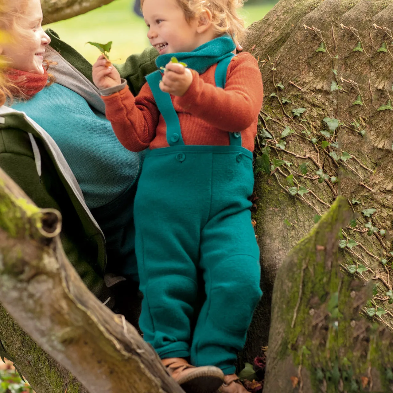 Boiled Wool Dungarees (1-8y)