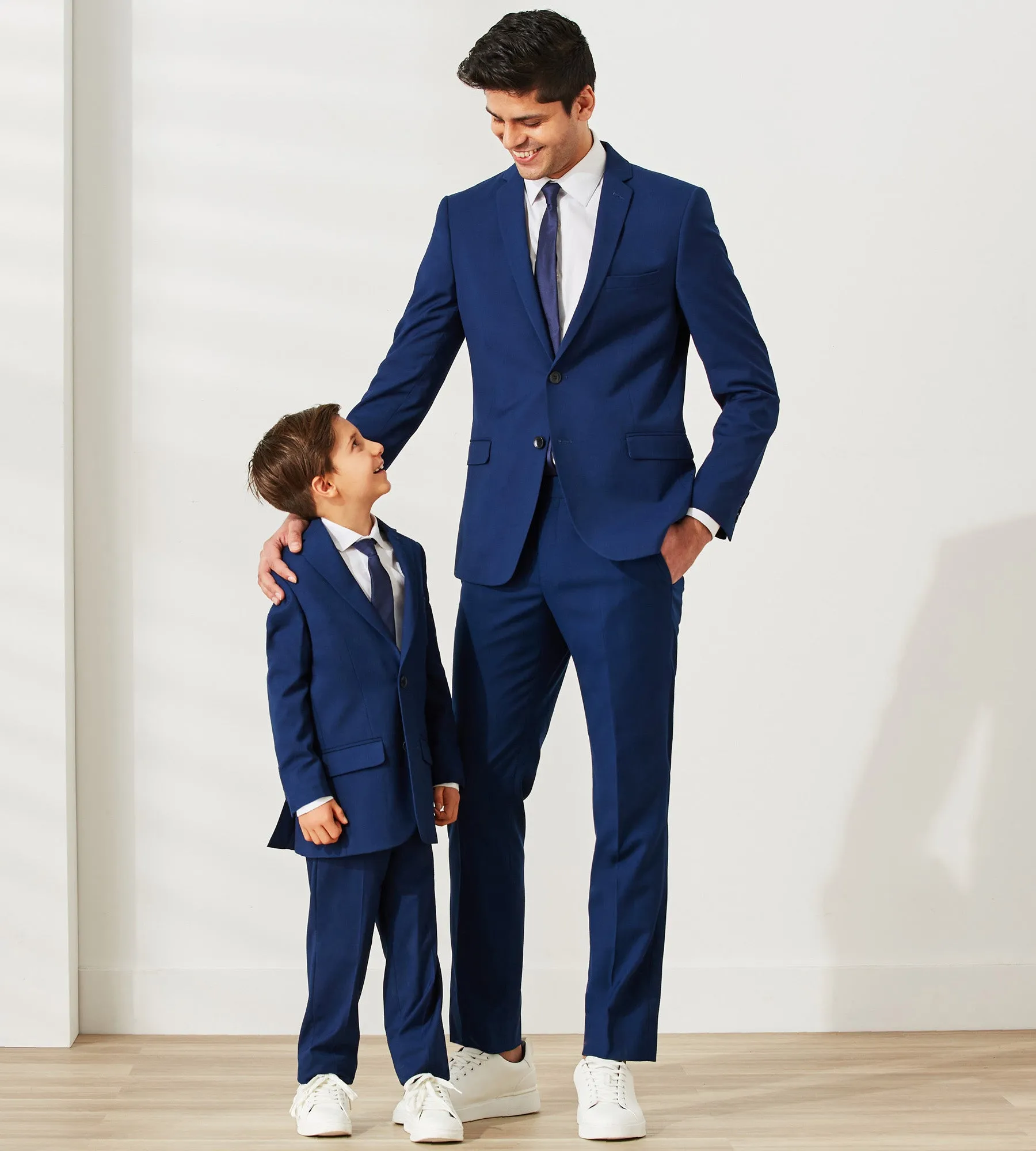 Boys Solid Suit Pants