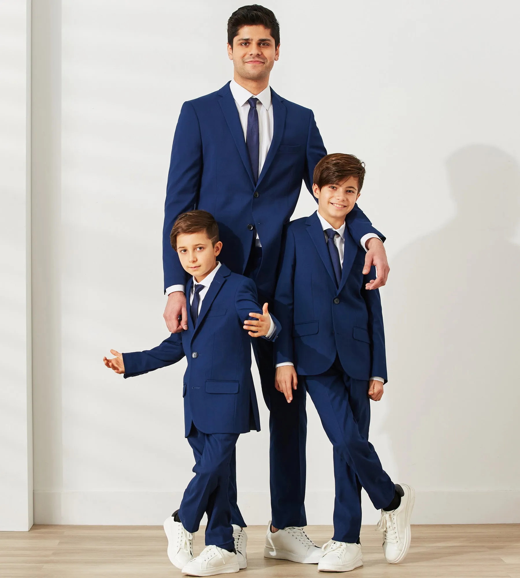 Boys Solid Suit Pants