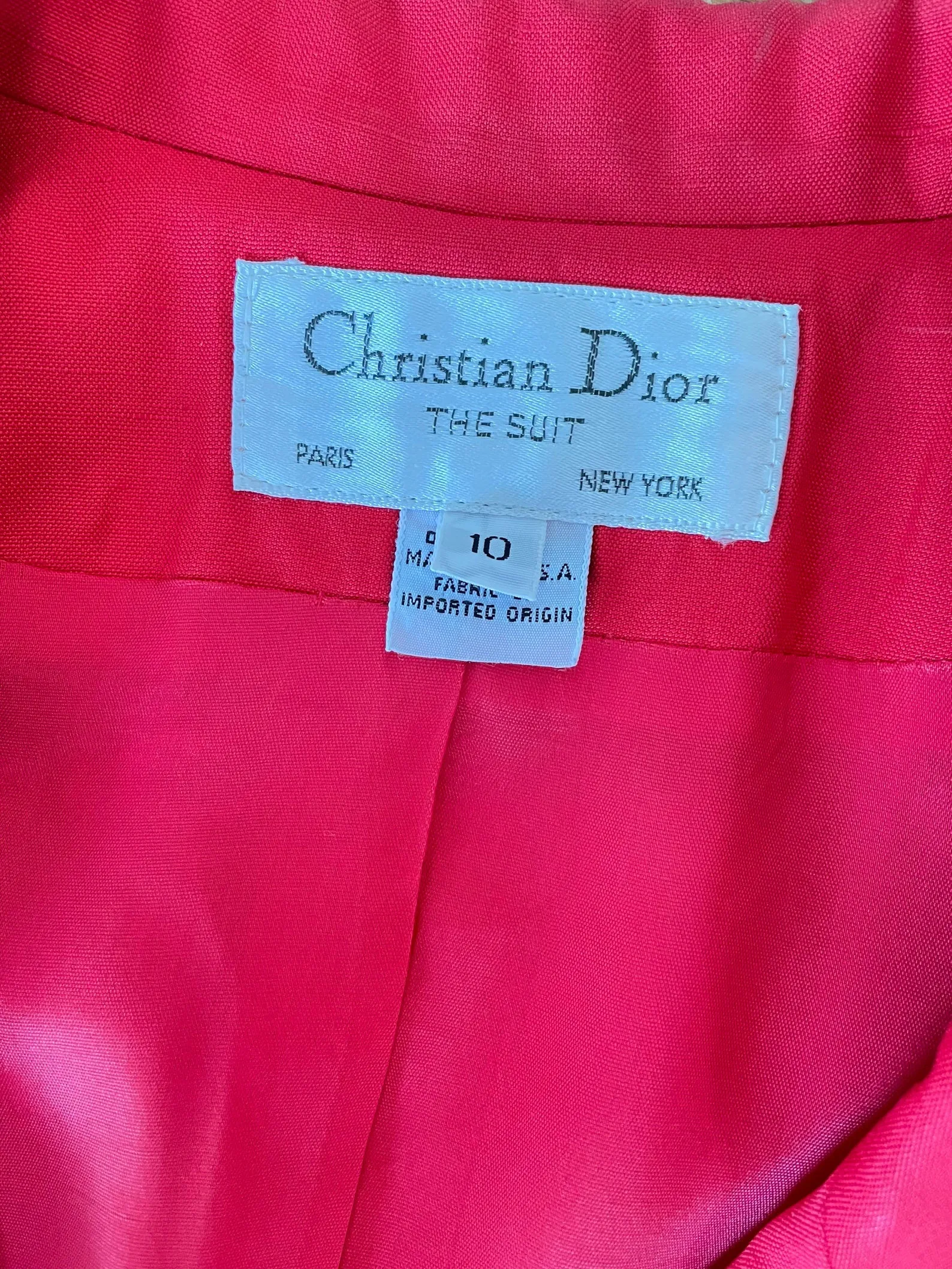 C D Blazer 1990s Red Suit Jacket M