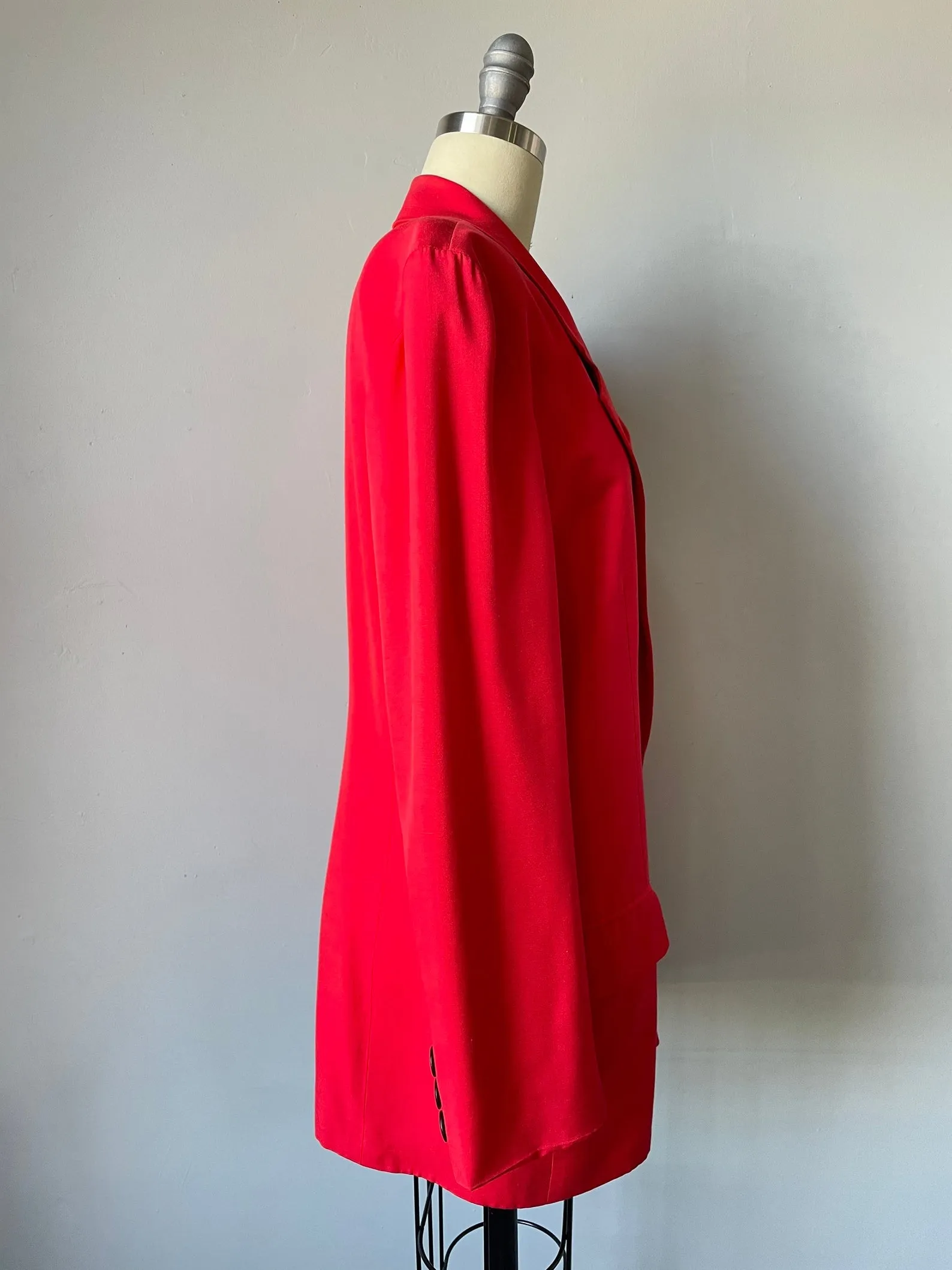 C D Blazer 1990s Red Suit Jacket M