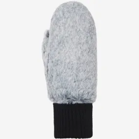 Camila – fluffy mittens with faux lamb fur lining and adjustable cuff