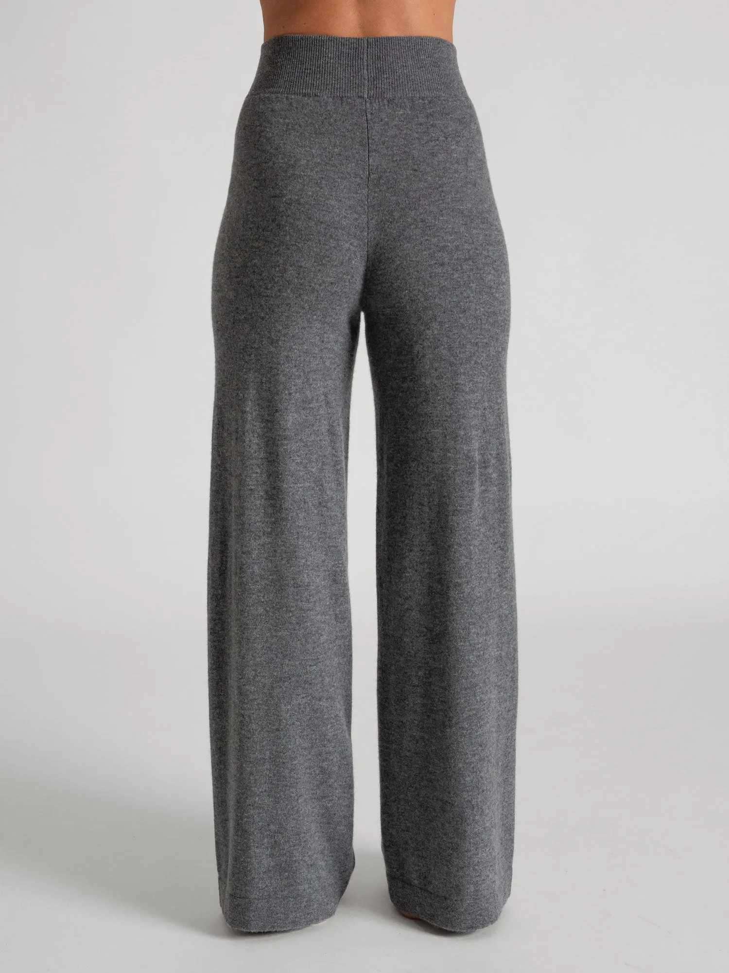 Cashmere pants "Dagny" - dark grey