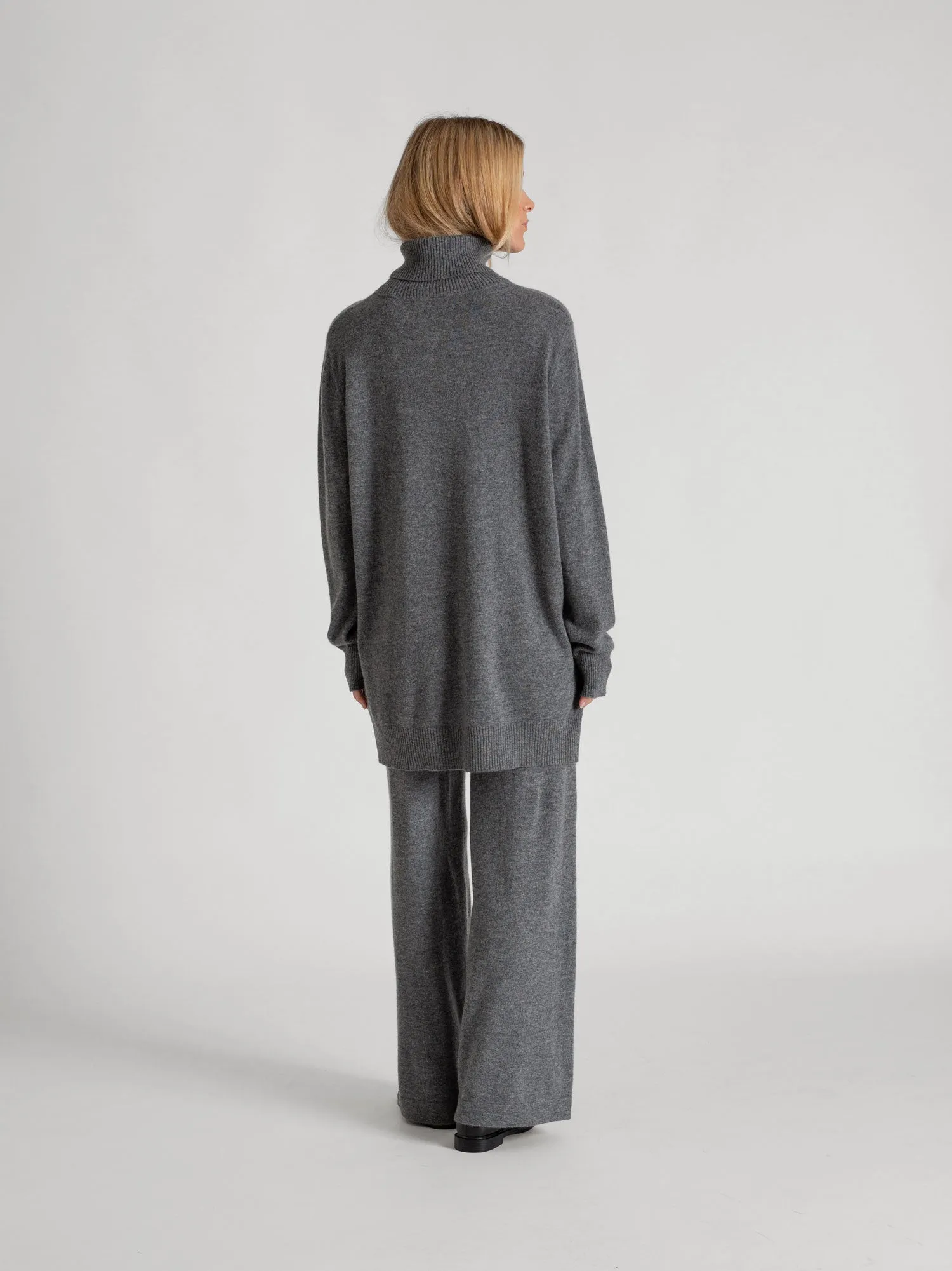 Cashmere pants "Dagny" - dark grey