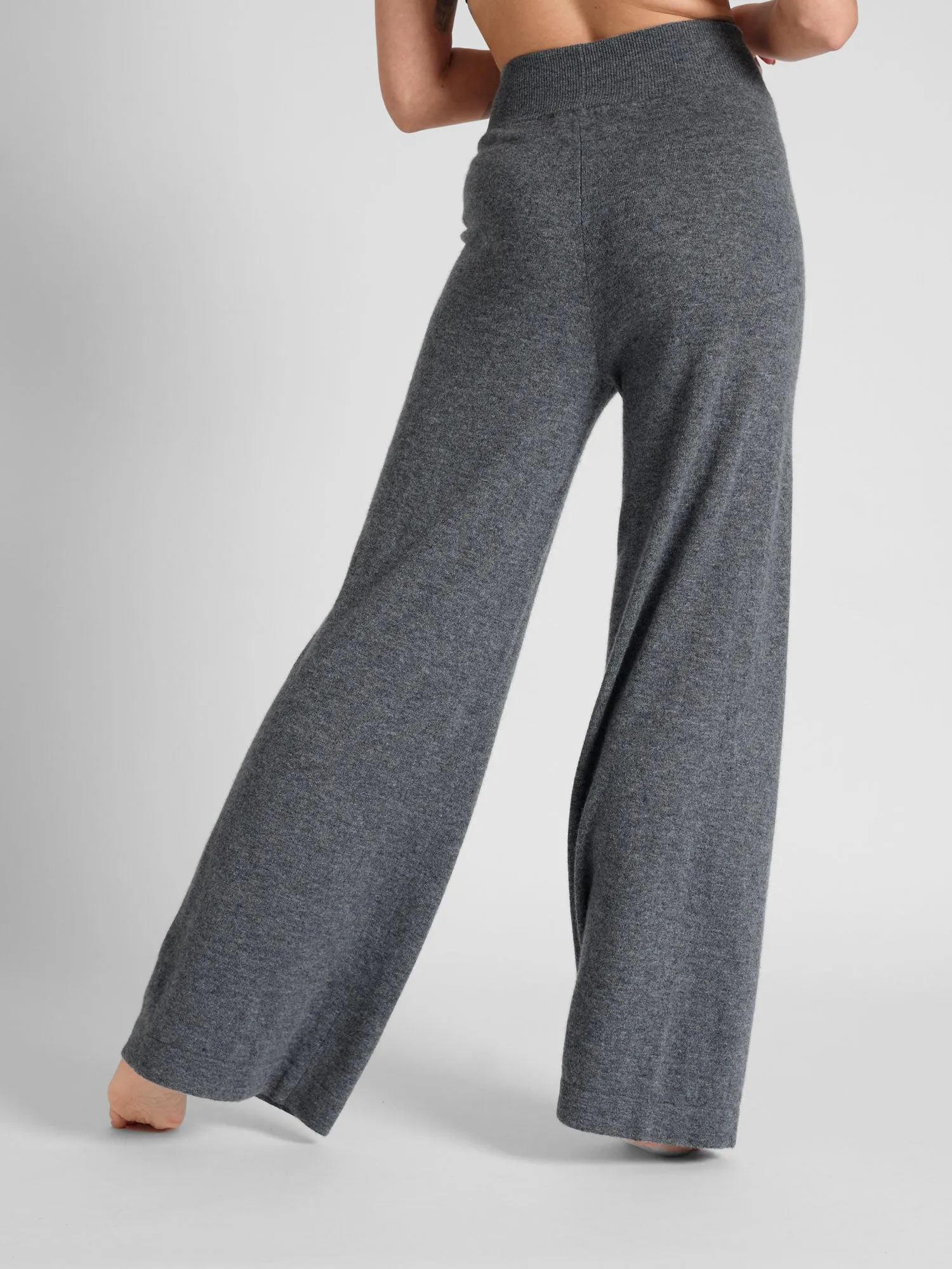 Cashmere pants "Dagny" - dark grey