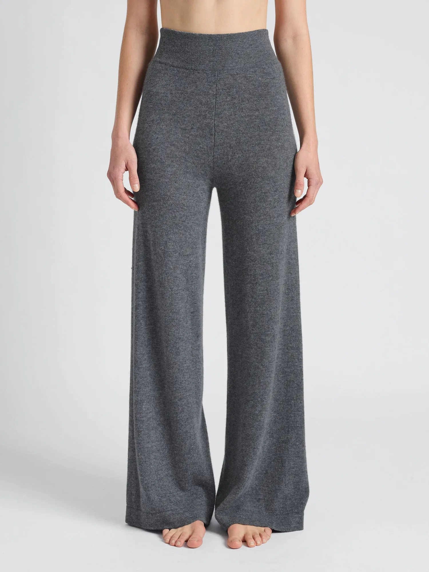 Cashmere pants "Dagny" - dark grey