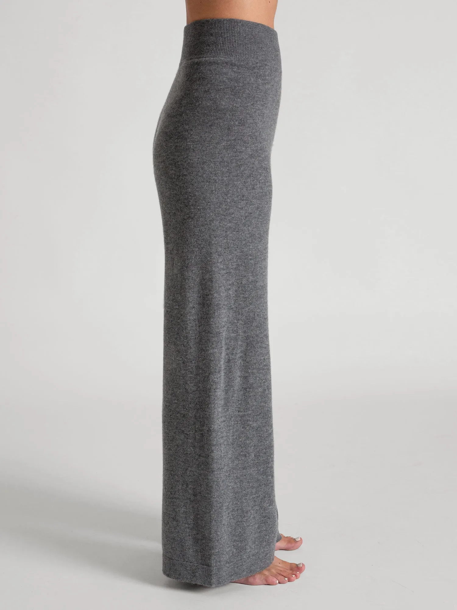 Cashmere pants "Dagny" - dark grey