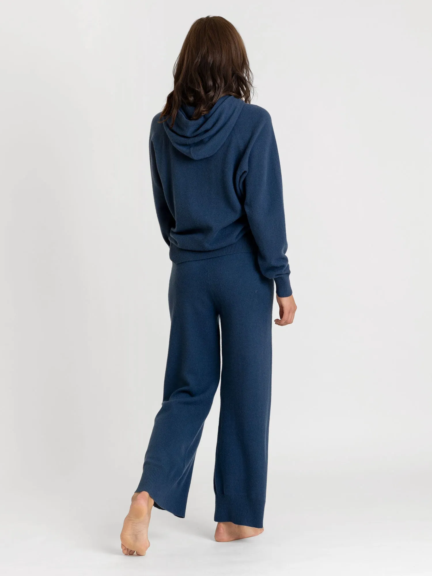 Cashmere pants "Lux pants" - mountain blue