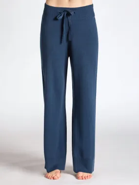 Cashmere pants "Lux pants" - mountain blue