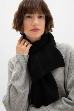 Cashmere Ribbed Scarf