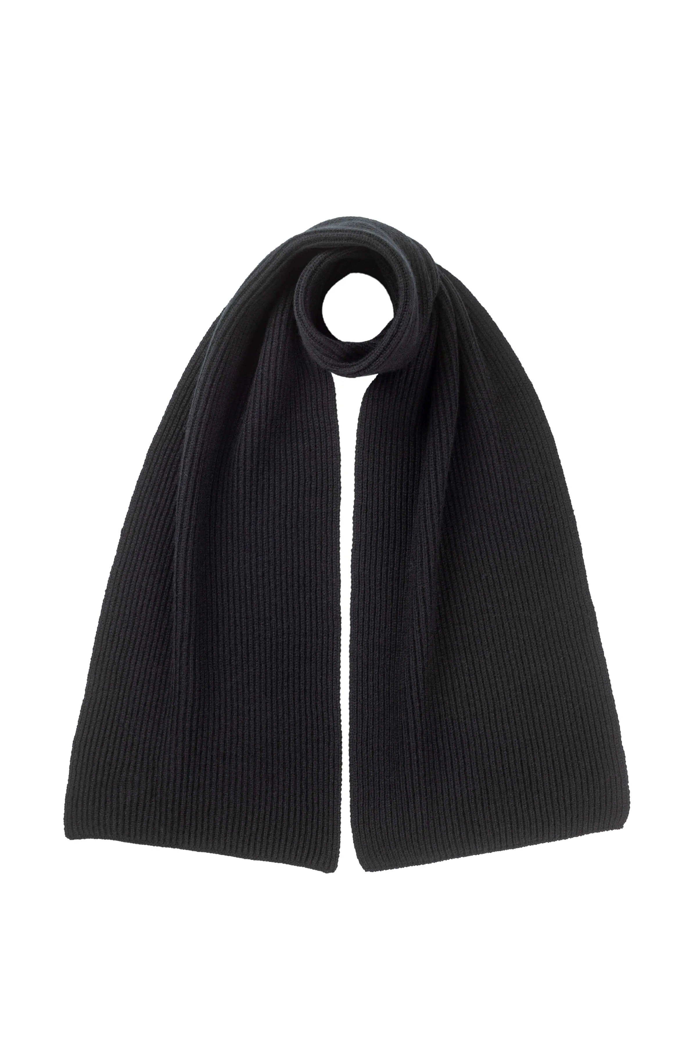 Cashmere Ribbed Scarf