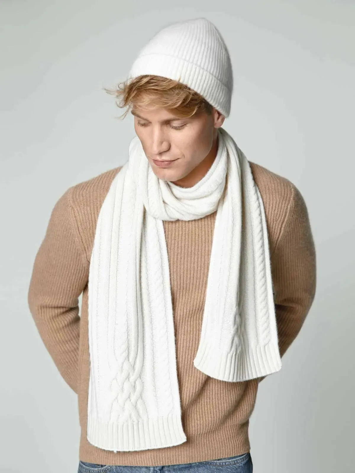 Cashmere scarf for men