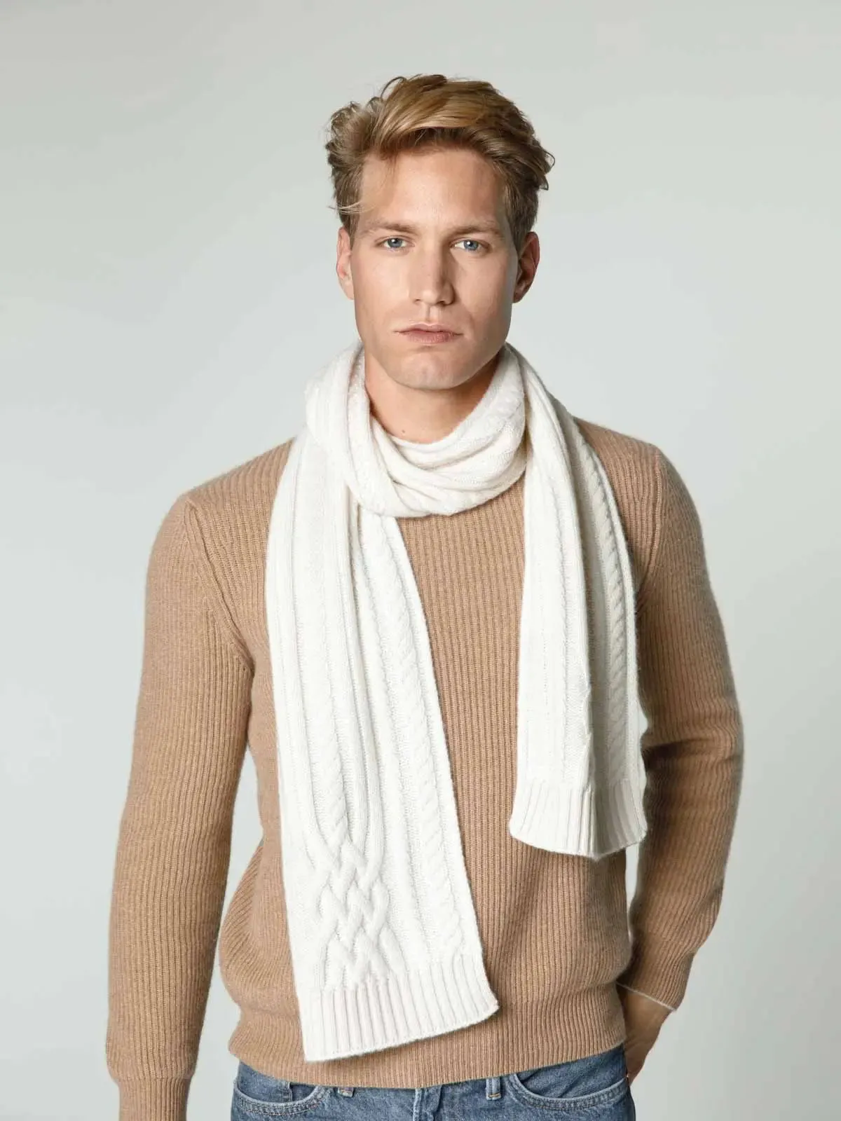 Cashmere scarf for men