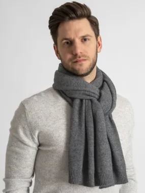 Cashmere scarf "Urban" - dark grey