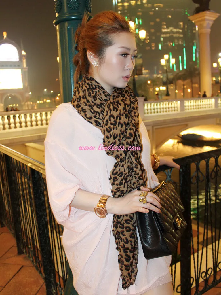 CHIC VOLUMENESS LEOPARD SCARF