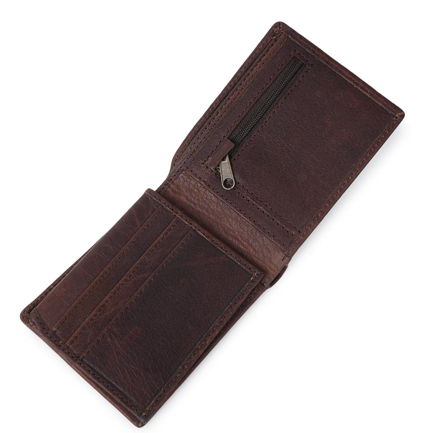 CIMONI Genuine Leather Stylish Classy Design Ultra Slim Multiple Credit Cards Slot Wallet for Men