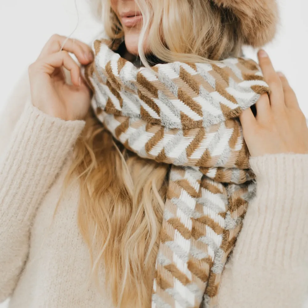 Cold Morning Houndstooth Scarf