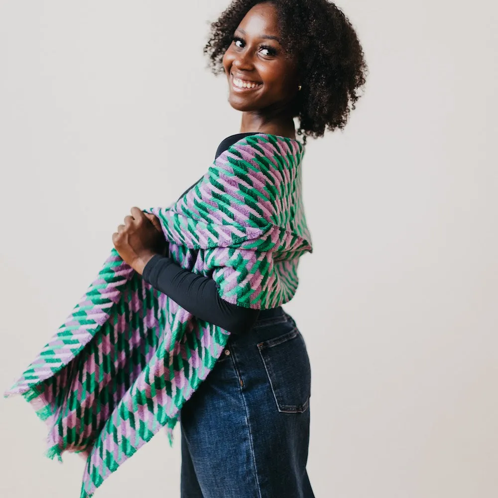 Cold Morning Houndstooth Scarf