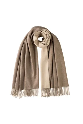 Contrast Cashmere Stole