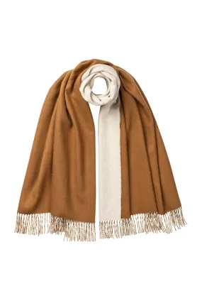 Contrast Cashmere Stole