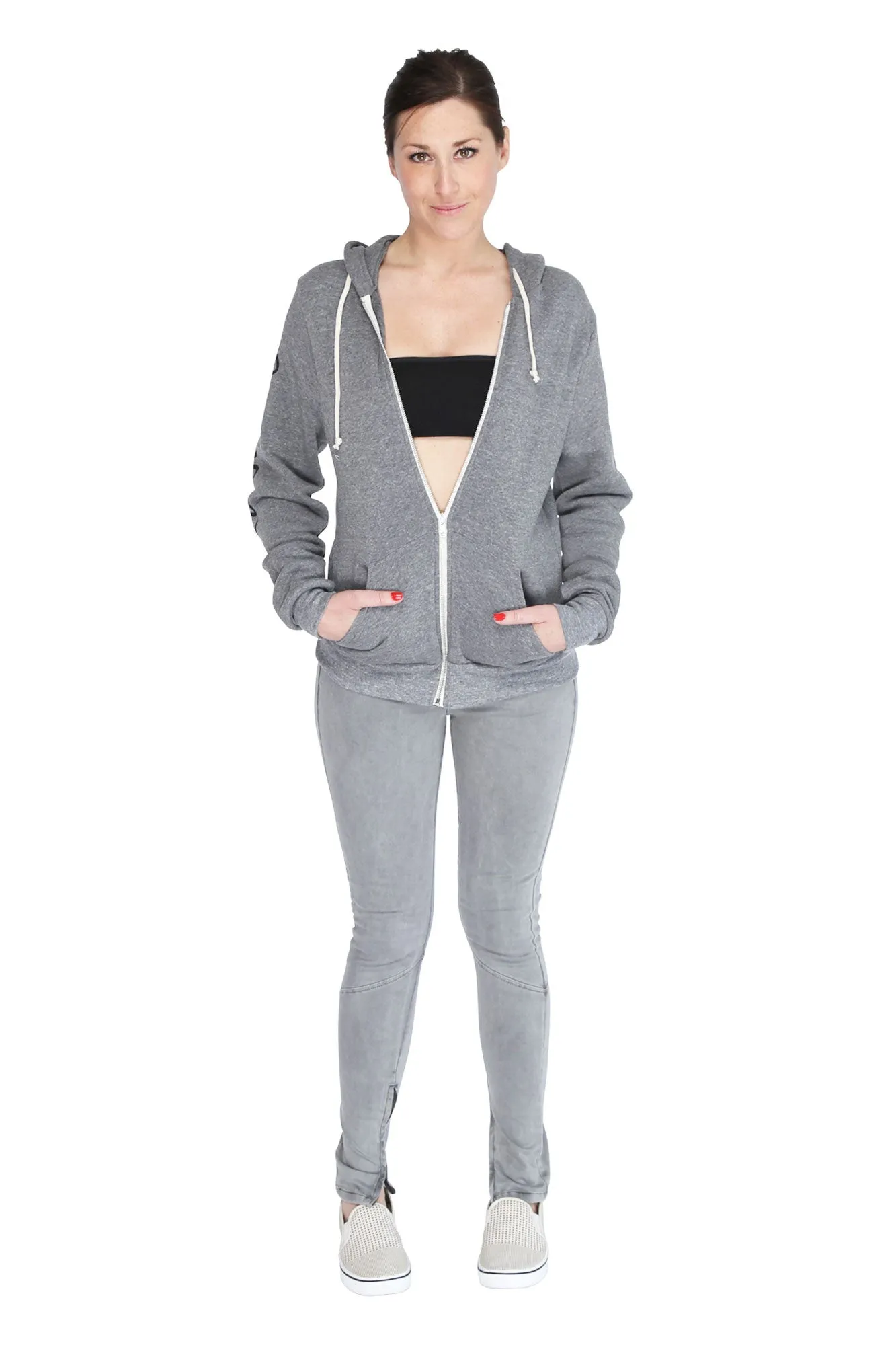 fabliving hoodie zip (eco grey/black)