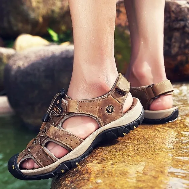 Groovywish Orthopedic Sandals For Men Hollow Casual