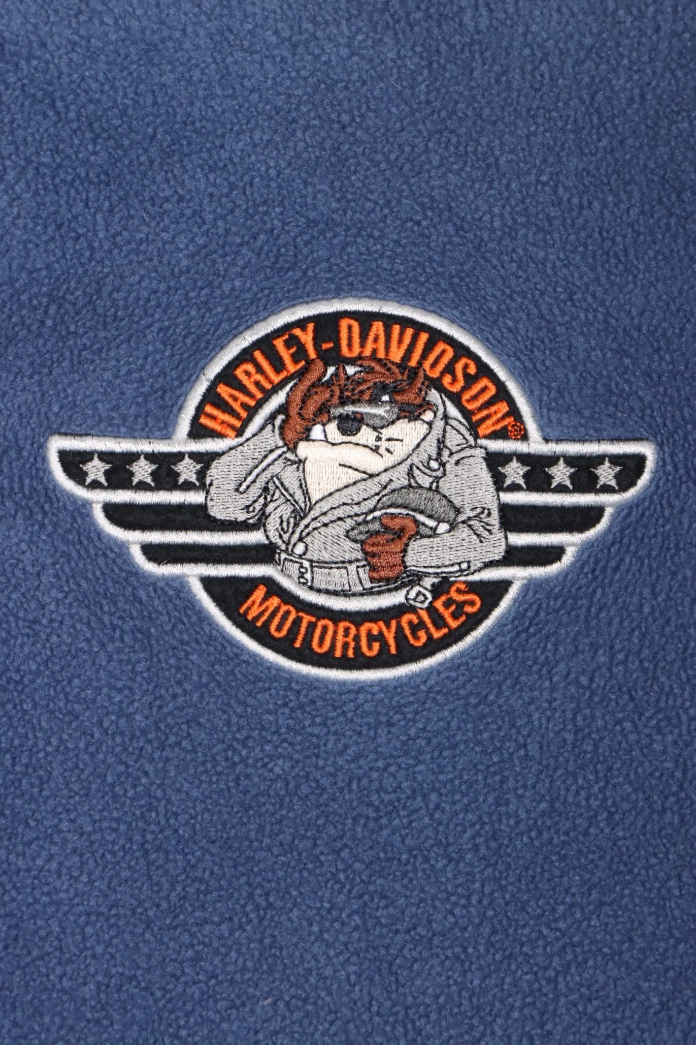 HARLEY DAVIDSON x Warner Bros Taz 1/4 Zip Fleece Sweatshirt (M)