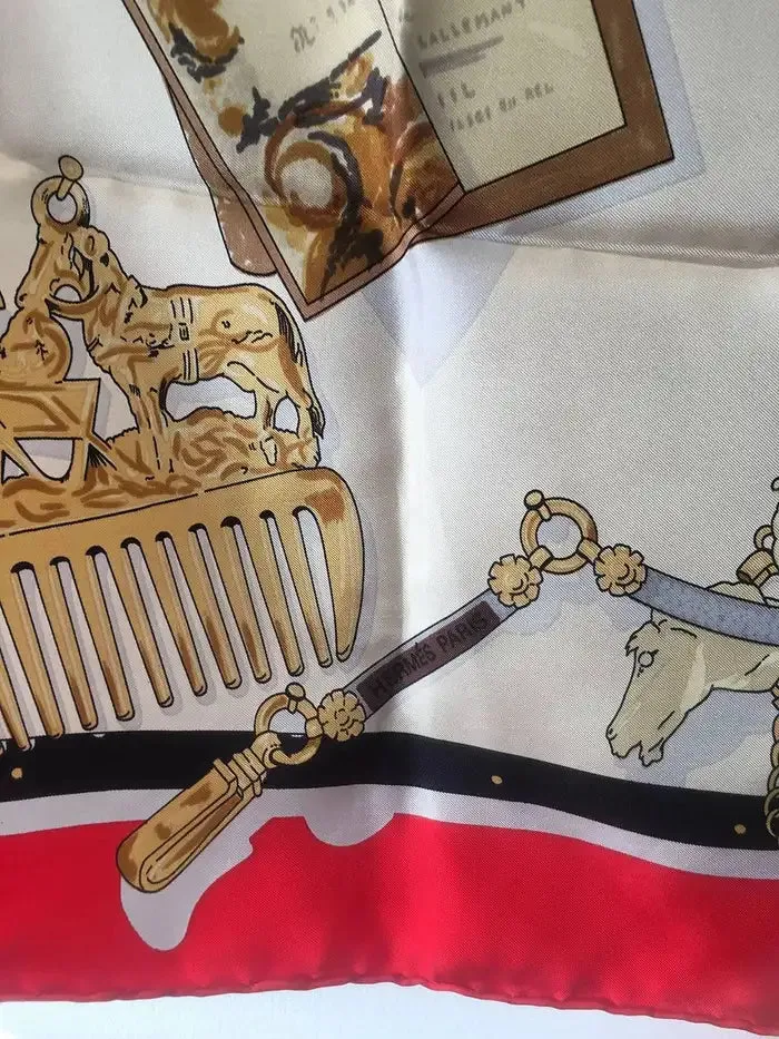 Hermes Vintage Memoire d'Hermes Silk Scarf, circa 1990s