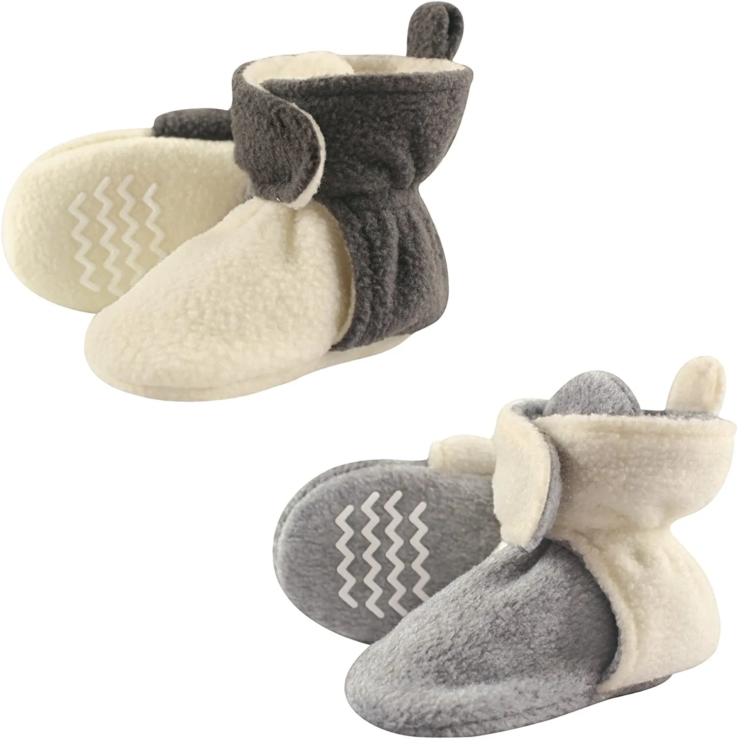 Hudson Baby Unisex-Baby Cozy Fleece Booties