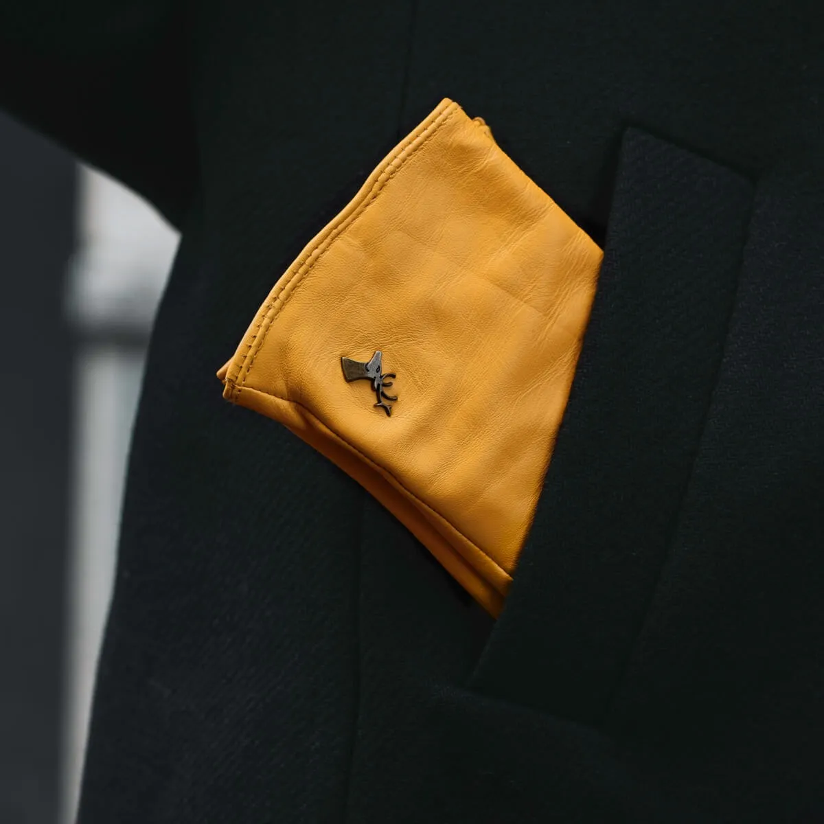 Ivy (yellow) - sheepskin leather gloves with wool/cashmere lining & touchscreen feature