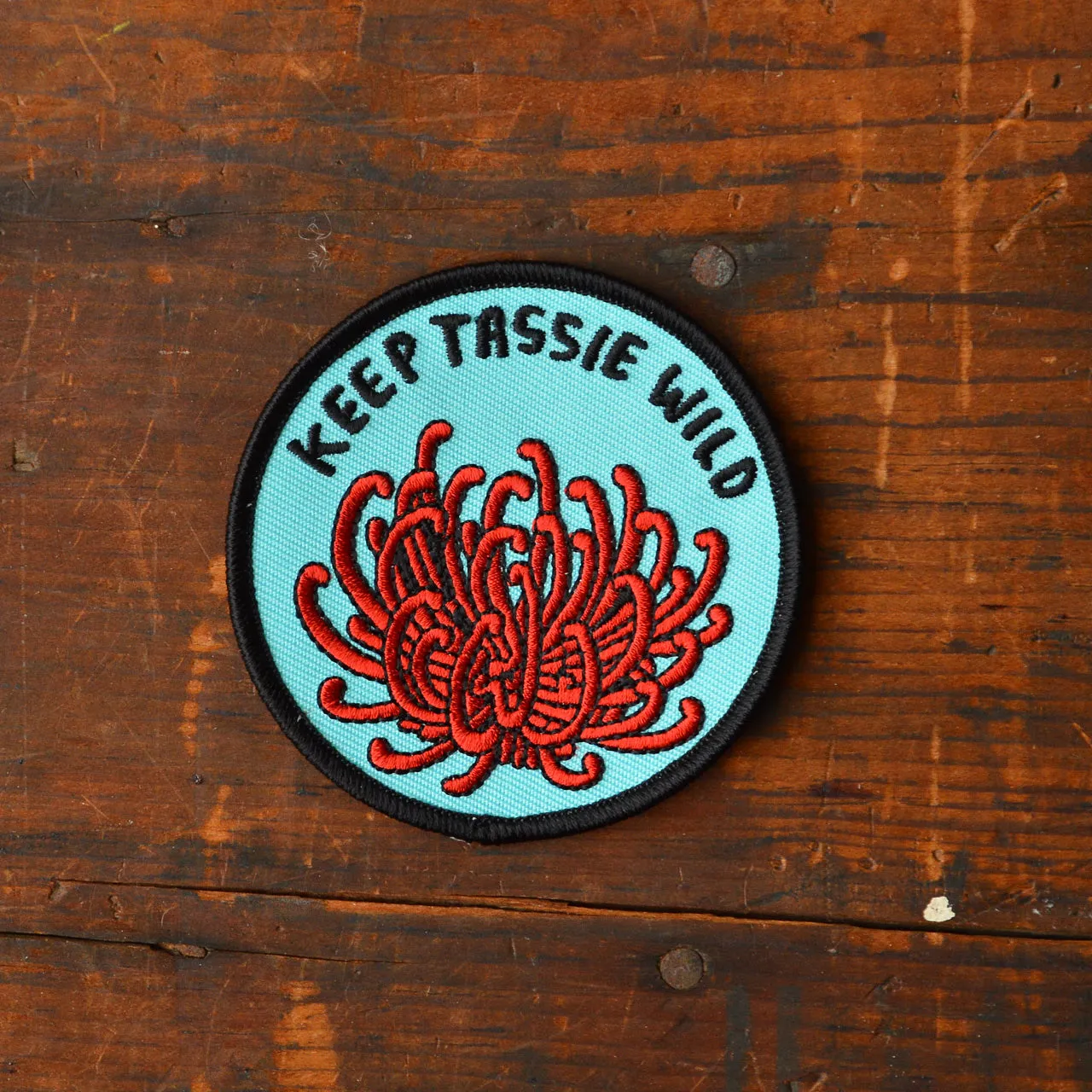 Keep Tassie Wild Iron On Patch/Badge