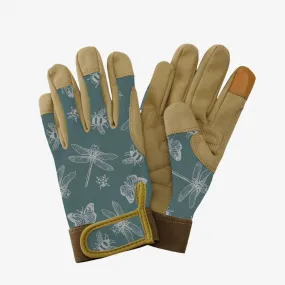 Kent & Stowe Teal Flutter Bugs Comfort Gloves