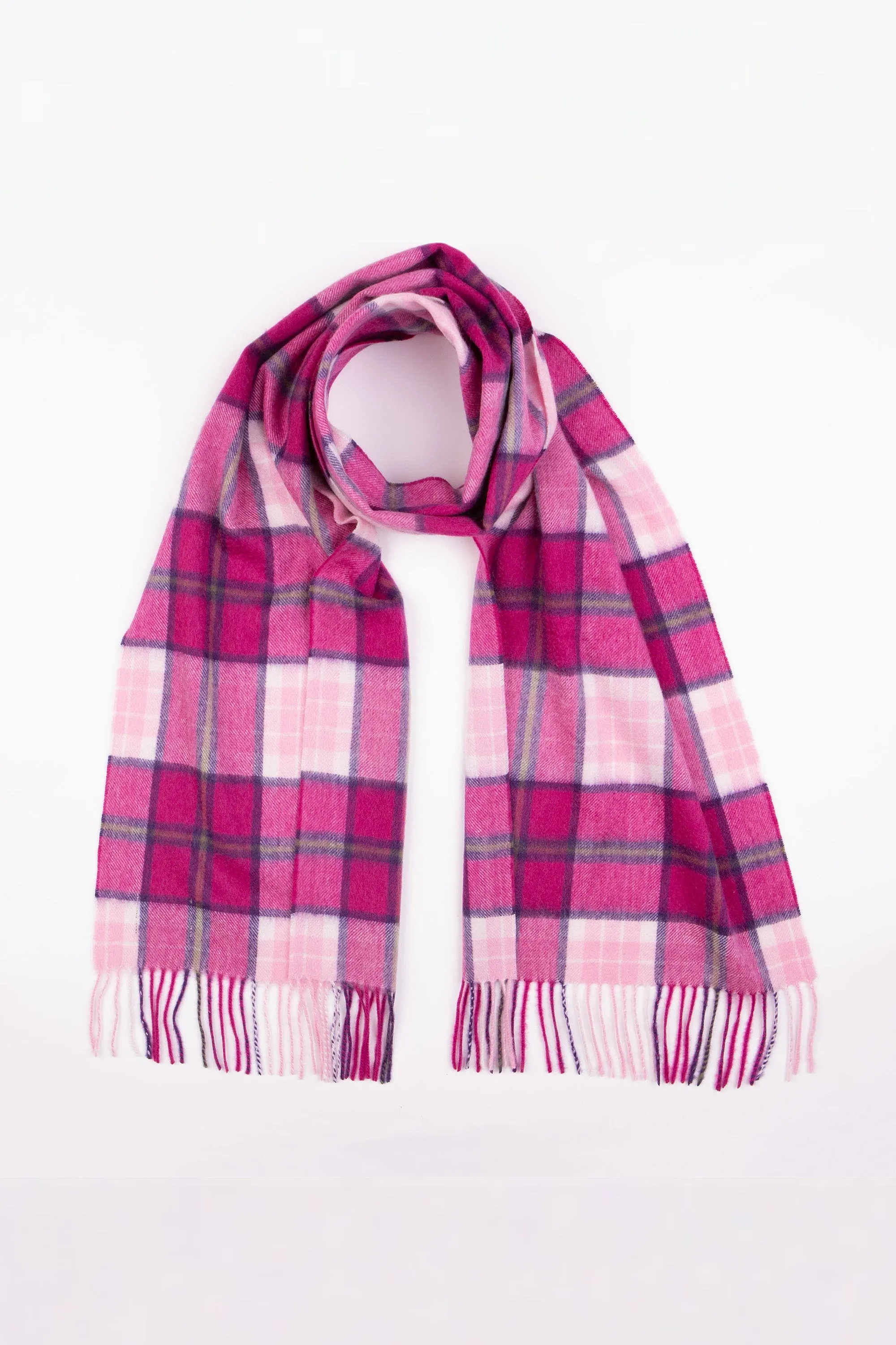 Kiltane Billet Cashmere Wide Scarf - Pink